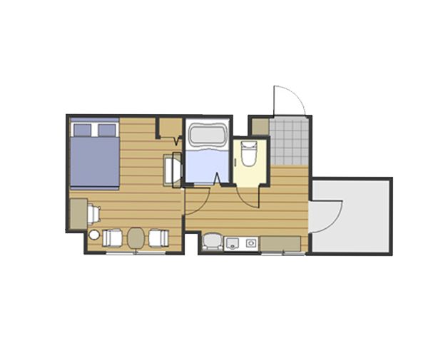 ダブルベッドルーム